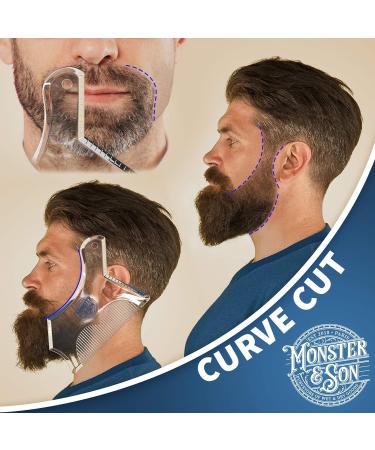 Monster&Son Beard Shaping Tool - Classic Clear Oversized Design - Buy Online on SooperMarket.com