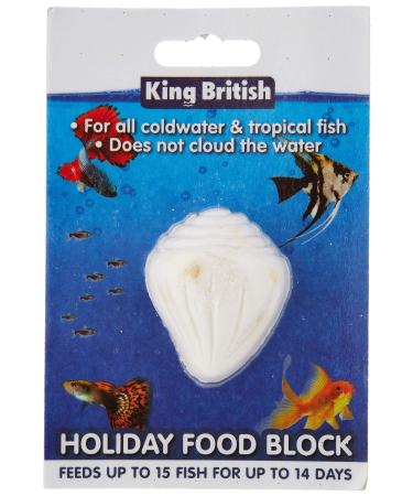 King British Holiday Fish Food Block may vary