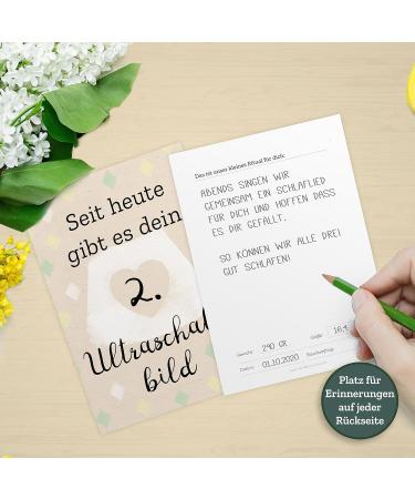 30+1 Milestone Pregnancy Photo & Memory Cards - Gift Boxed with Diary & Congrats Card | Perfect Pregnancy Gifts in DIN A6 Format - Buy Online on SooperMarket.com