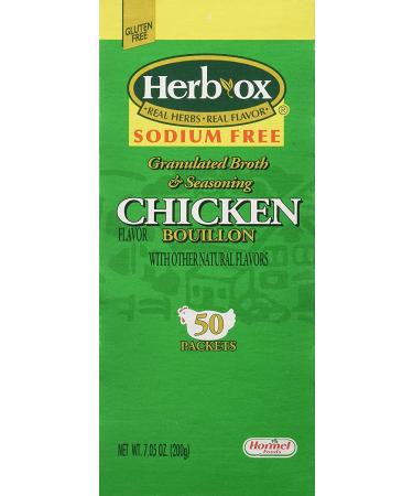 Hormel Herb Ox Chicken Bouillon Sodium-Free 50 Packets - Flavorful and Healthy Option - Buy Online on SooperMarket.com