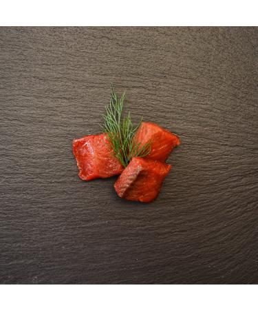 Wild Caught Canadian Maple Hot Smoked Wild Sockeye Salmon Nuggets (1 Lbs) 454.0 g (Pack of 1)