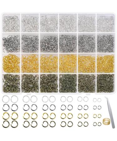 2840 Pieces Jump Rings for Jewelry Making  Shynek Open Jump Rings for Jewelry Making Supplies  Crafts and Keychains(4mm 5mm 6mm 7mm 8mm 10mm)