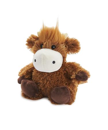 Warmies JUN-COW-3 Heatable Plush Toy Brown Highland Cow