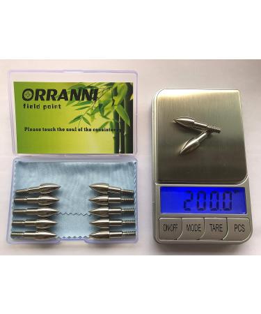 ORRANNI Stainless Steel Archery Field Points 100/125 Grains (1 Dozen) 5/16 - Bullet Shaped - Screw-in Archery Field Tips - Buy Online on SooperMarket.com