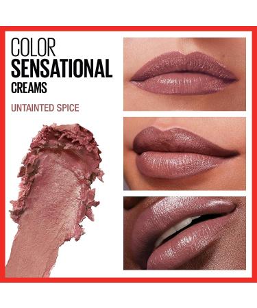 Maybelline Color Sensational Lipstick - Nude Pink Red Plum Lip Color - Untainted Spice - 0.15 oz - Buy Online on SooperMarket.com