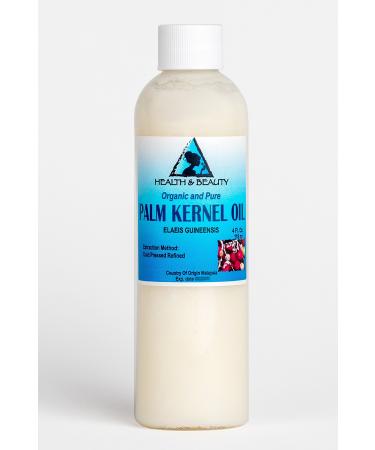 Palm Kernel Oil Organic Carrier Cold Pressed Sustainable Natural 100% Pure 4 oz 118 ml