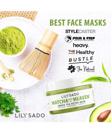 Organic Green Tea Matcha & Avocado Face Mask - Anti-Aging Vegan Facial Treatment - Buy Online on SooperMarket.com