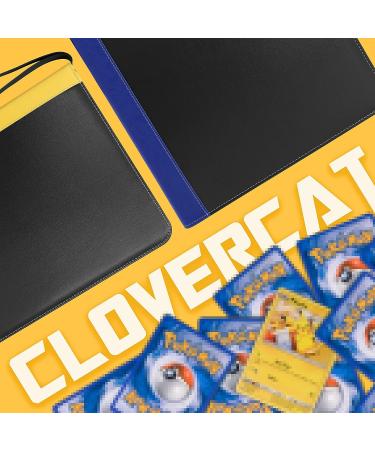 CLOVERCAT Waterproof Trading Card Binder - 720 Double-Sided Pocket Album for Pokmon, Yugioh, MTG and Other TCG - Expandable Display Holder (Dark Blue Edge, Black) - Buy Online on SooperMarket.com