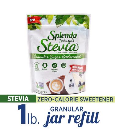 SPLENDA Naturals Stevia Zero Calorie Sweetener Refill - 16 oz Jar - Buy Online on SooperMarket.com