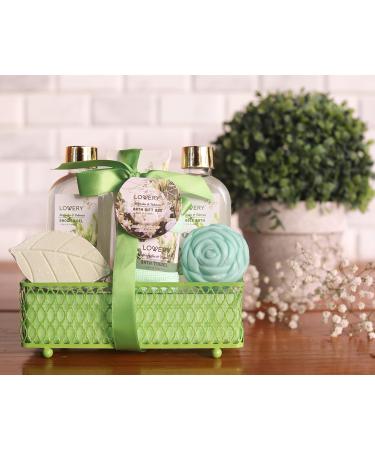 Home Spa Gift Basket - Magnolia & Tuberose Scent 7-Piece Bath & Body Set for Women & Men | Shower Gel Bubble Bath Bath Bomb & More - Perfect Gift - Buy Online on SooperMarket.com