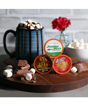 Two Rivers Chocolate Hot Cocoa Pods Variety Sampler Pack - 40 Count K-Cup Brewers Compatible Assorted Hot Cocoa - Pack of 1 - Buy Online on SooperMarket.com