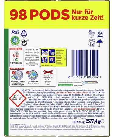 Ariel All-in-1 Pods Color Detergent - 98 Loads | Premium International Shipping & Best Prices - Buy Online on SooperMarket.com