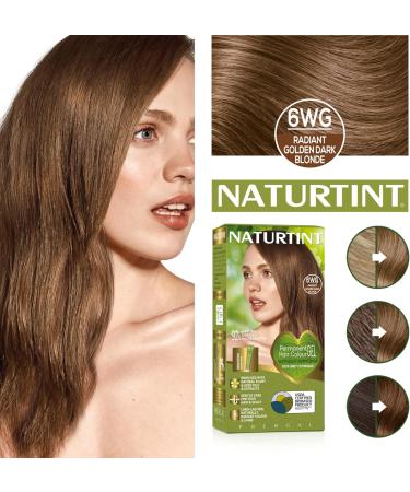 Naturtint Permanent Hair Colour Gel 6WG Radiant Golden Dark Blonde Plant Enriched Ammonia Free Long Lasting Grey Coverage and Radiant Colour Nourishment and Protection - Buy Online on SooperMarket.com