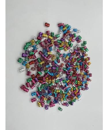 350 Pcs Dreadlocks Metal Hair Cuffs - 7 Colors Adjustable Braid Accessories for Stunning Hairstyles - Buy Online on SooperMarket.com
