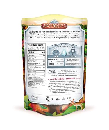 Birch Benders Sweet Potato Pancake & Waffle Mix 3 Pack - 36oz | Just-Add-Water, Gluten-Free & Non-GMO - Buy Online on SooperMarket.com