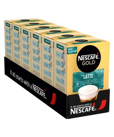 Nescaf Gold Type Latte Soluble Bean Coffee Instant Coffee Instant Coffee 6 x 8 servings