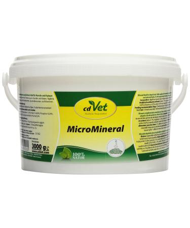 CDVet Micromineral Hund & Cat 3000G - Dietary supplement for pets with minerals and trace elements such as magnesium and calcium as well as vitamins 3000 g single