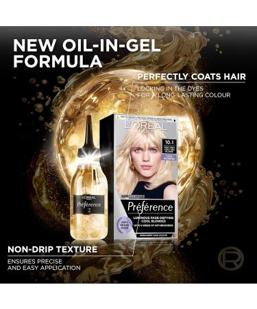 L'Oreal Paris Luminous Colour Permanent Hair Dye 10.1 Helsinki Very Light Ash Blonde - Anti-Brassiness Formula - 1 Application - Buy Online on SooperMarket.com