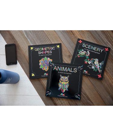 Adult Coloring Books Set - 120 Unique Designs for Grownups - Animals, Scenery, Mandalas. Perfect for Adults Relaxation - Buy Online on SooperMarket.com