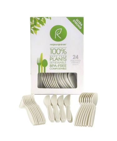 Repurpose Compostable Assorted Utensils, Old Brand, Discontinued 24 CT