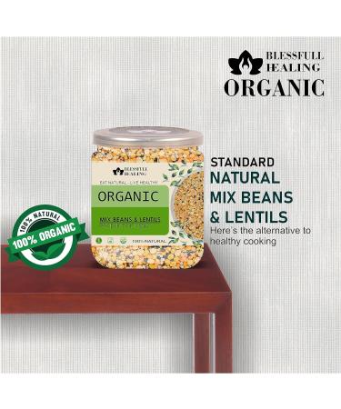 Blessfull Healing Organice Mix Beans & Lentils 2 lb (907 Gram) - Buy Online on SooperMarket.com