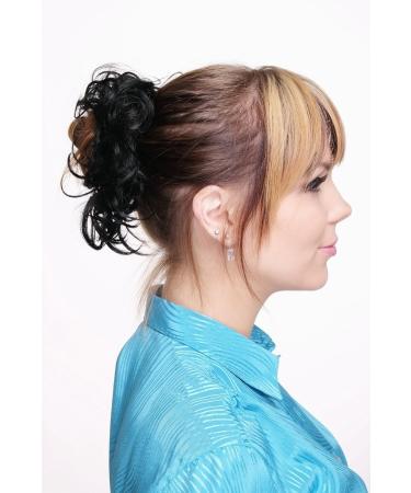 WIG ME UP Hairpiece - Synthetic Hair Scrunchie Ponytail Band Black JL-0119-2 | Shop Now for International Shipping - Buy Online on SooperMarket.com