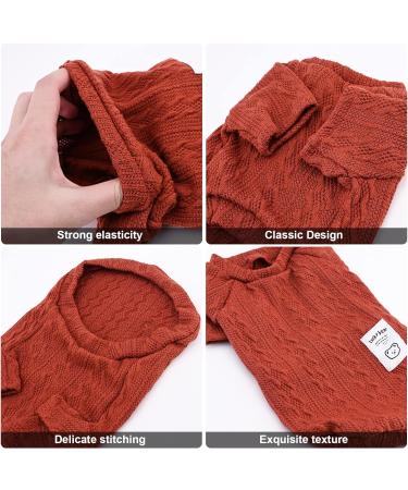 Dog Jumper Warm Dog Sweater Puppy Sweater Winter Knitted Dog Pullover Dog Cat Coats Pet Sweater Knitwear Coat Winter Pet Turtleneck Vest Soft Turtleneck Dog Clothes Vest for Pet Autumn Winter Large Red - Buy Online on SooperMarket.com