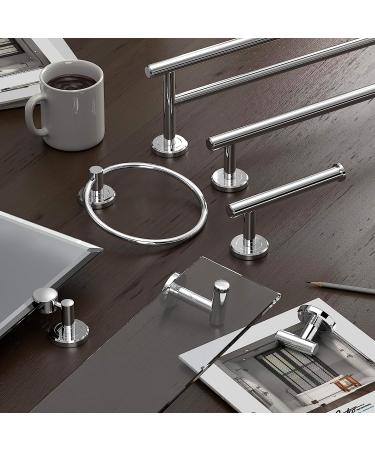 Modern Square Base Tissue Holder Stand - 21.25 inches - Chrome Finish - Buy Online on SooperMarket.com