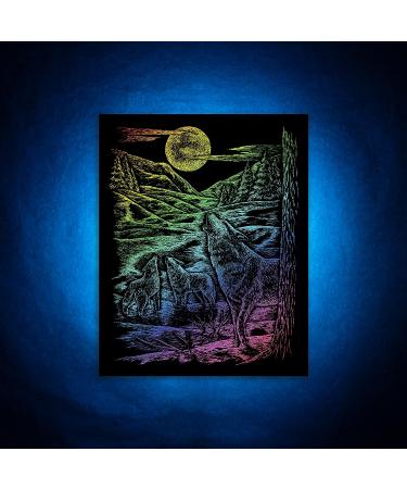 Royal Langnickel Rainbow Engraving Art: Howling Wolves - Unique DIY Craft Kit - Buy Online on SooperMarket.com