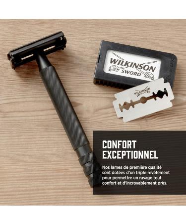 Wilkinson Sword Double Edge Razor for Men With 10 Double Edge Razor Blades Refills - Buy Online on SooperMarket.com
