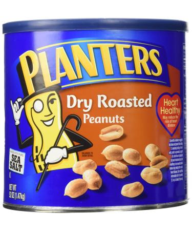 Planters Dry Roasted Peanuts Made With Sea Salt 52 Ounce Container