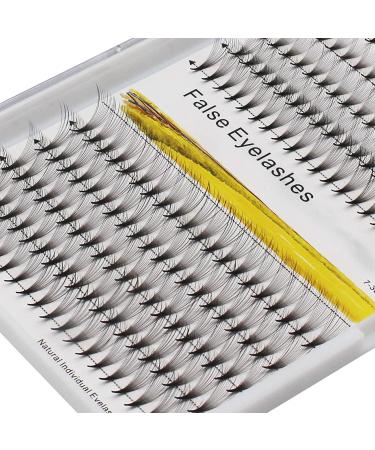 Buy Large Tray-Dedila Long Stem 14D Natural False Eyelashes - Mixed Lengths 8-14mm | Premade Volume Lash Extensions for Stunning Eye Looks - Buy Online on SooperMarket.com
