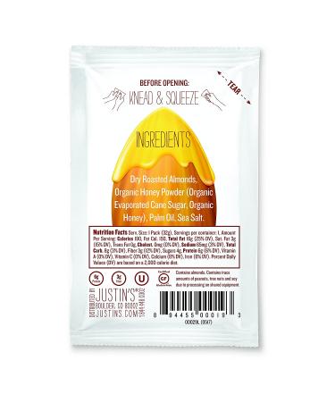 Justin's Honey Almond Butter Squeeze Packs - Gluten-Free, Non-GMO, 3 Boxes of 10 (1.15oz Each) - Buy Online on SooperMarket.com