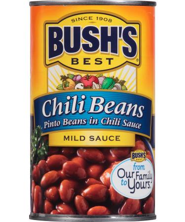 Bush's Best Mild Pinto Chili Beans, 27 oz (12 cans) Mild Pinto Large Chili