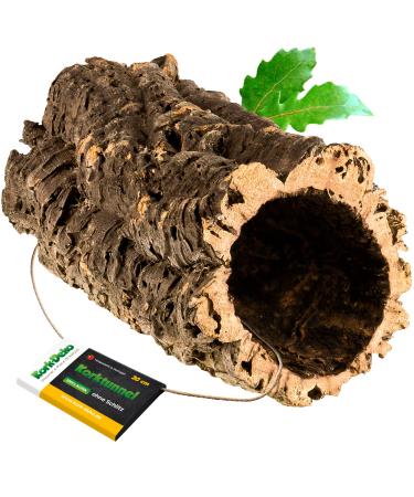 Cork Bark Tube 30 cm (Rodent Reptile Vivarium) cork wood tree oak 11-14 cm | cleaned & sanitised