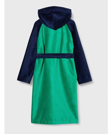Schiesser Boys Terry Cloth Bathrobe for Baby & Toddler - Soft Green 128 | International Shipping Available - Buy Online on SooperMarket.com