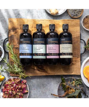 Baylis & Harding Goodness Lemongrass & Ginger Toiletries Bundle - 3 x 500 ml Hand Wash & Bath Soak (6 bottles) - Vegan Friendly - Buy Online on SooperMarket.com