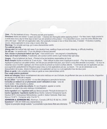Clean & Clear Persa-Gel 5 Oil-Free Acne Spot Treatment with Maximum Strength 5% Benzoyl Peroxide Topical Pimple & Acne Medication for Face Acne Fragrance-Free 28g Acne Treatment - Maximum Strength - Buy Online on SooperMarket.com