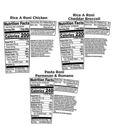 PASTA RONI Rice a Roni Cups Variety Pack - 3 Flavors, 12 Count (2.25 Oz Each) - Quick & Easy Meals - Buy Online on SooperMarket.com