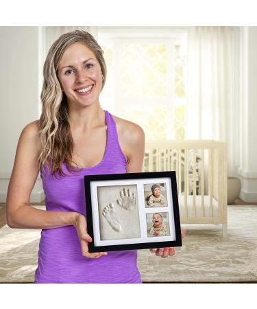 Co Little Baby Handprint & Footprint Kit with Date & Name Stamp | Clay Hand Print Picture Frame for Newborn | Best New Mom Gift | Foot Impression Photo Keepsake | White Feet Imprint Mold - Buy Online on SooperMarket.com