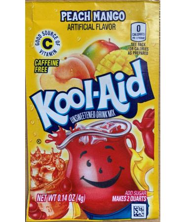 Kool Aid Peach Mango Unsweetened Drink Mix 4g | Pack Of 6