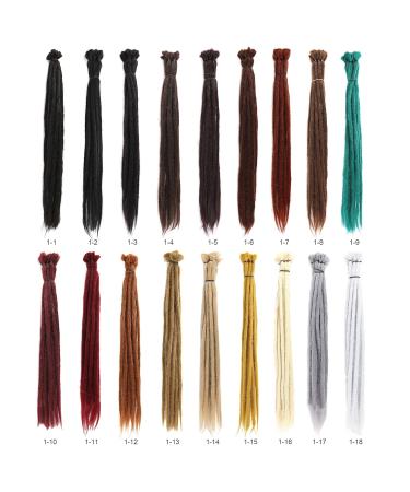 Buy No LIFE 10PCS Chocolate Dreadlock Extensions | Synthetic One-Sided Crocheted Faux Locs for Men & Women - Jamaican Punk Hip-Hop Hair Accessories - Buy Online on SooperMarket.com