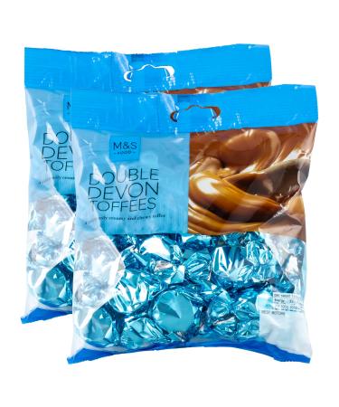 M&S Double Devon Toffees Creamy & Chewy Individually Wrapped Butter Toffees Vegetarian - 2 x 225g