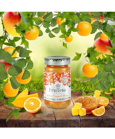 il FruTeto Italia Orange & Mango Organic Fruit Spread. 250g. Made in Tuscany only with Fruit. No Added Sugar. No Preservatives. - Buy Online on SooperMarket.com