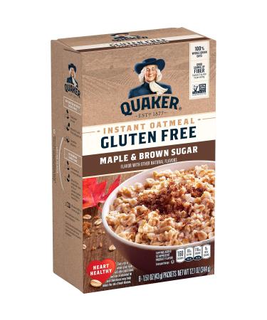 Quaker, Gluten Free Instant Oatmeal, Maple & Brown Sugar, 8 Ct Gluten Free - Maple Brown Sugar
