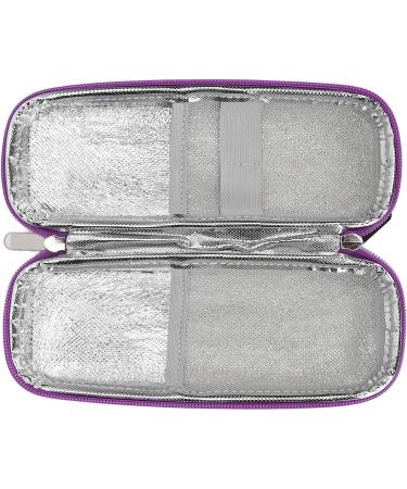 Insulin Cooler Travel Case - Purple | Insulin Cooling Carrying Case with Waterproof Design - Ideal for Travel | Excellent Protection & Good Capacity - Buy Online on SooperMarket.com