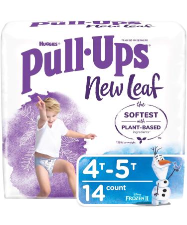 Pull-Ups New Leaf Boys' Disney Frozen Potty Training Pants Training Underwear, 4T-5T, 14 Ct 4T-5T (Pack of 14)