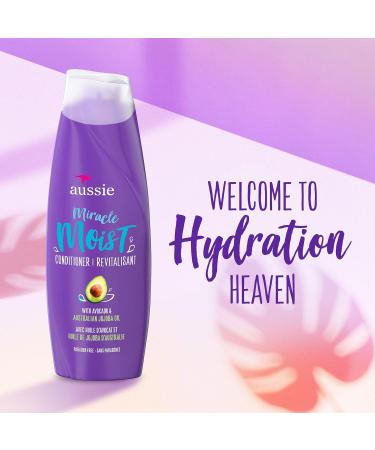 Aussie Paraben-Free Miracle Moist Conditioner for Dry Hair Avocado & Jojoba 12.1 Fl Oz (Pack of 6) - Citrus Infused Formula - Buy Online on SooperMarket.com