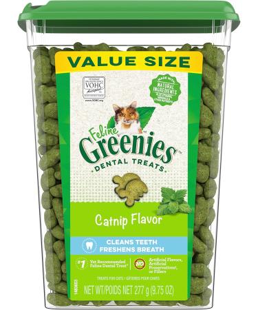 FELINE GREENIES Cat Treats Natural Dental Care Catnip Flavour + Savory Salmon Flavour 9.75oz. Tubs Cat Treats + Cat Treats 277 g (Pack of 1) - Buy Online on SooperMarket.com