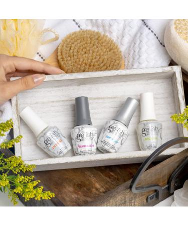 Gelish Fantastic Four Essentials Collection Soak Off Gel Nail Polish Kit 0.5 Fl Oz - Pack of 4 - Buy Online on SooperMarket.com